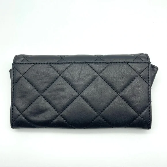 ❌SOLD MICHAEL Michael Kors Fulton Quilted Leather Wallet Black - Picture 3 of 12